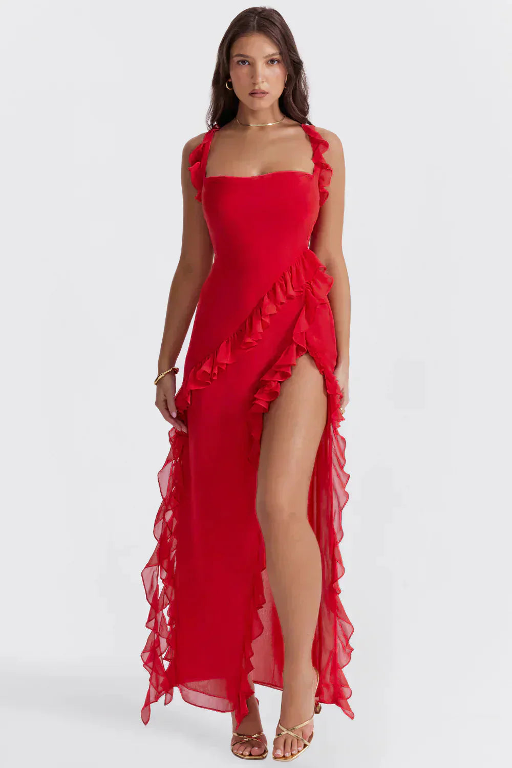 Gabriela | Vestido elegante con piernas abiertas