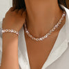 Conjunto de Cristal Cola de Sirena – Collar y Pulsera