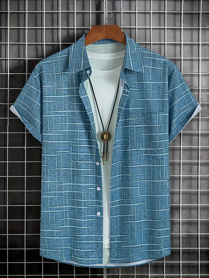 Gonzalo | Camisa elegante de rayas y cuadros