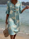 Vestido casual de mujer con estampado floral