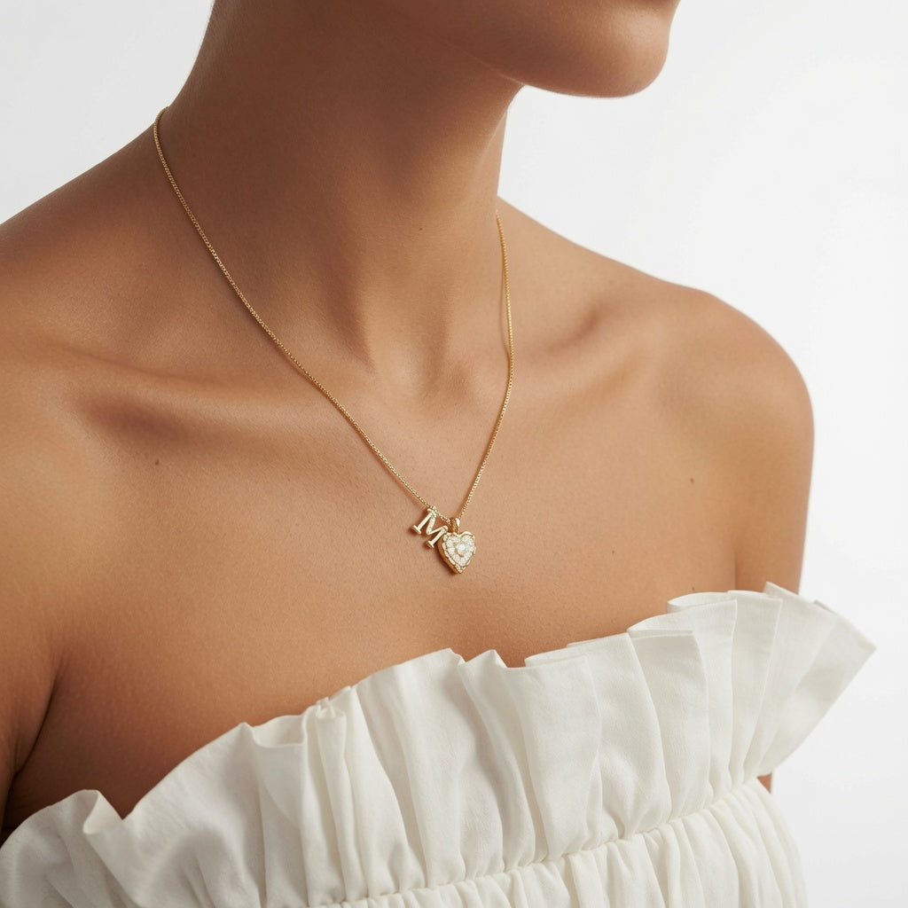 Elisa™ — Collar Corazón Personalizado, Elegancia Eterna