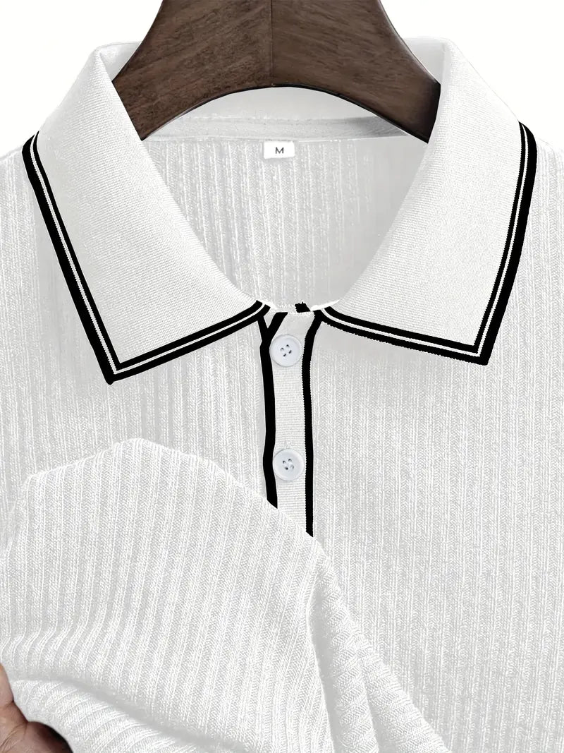 Azel | Polo elegante de manga corta