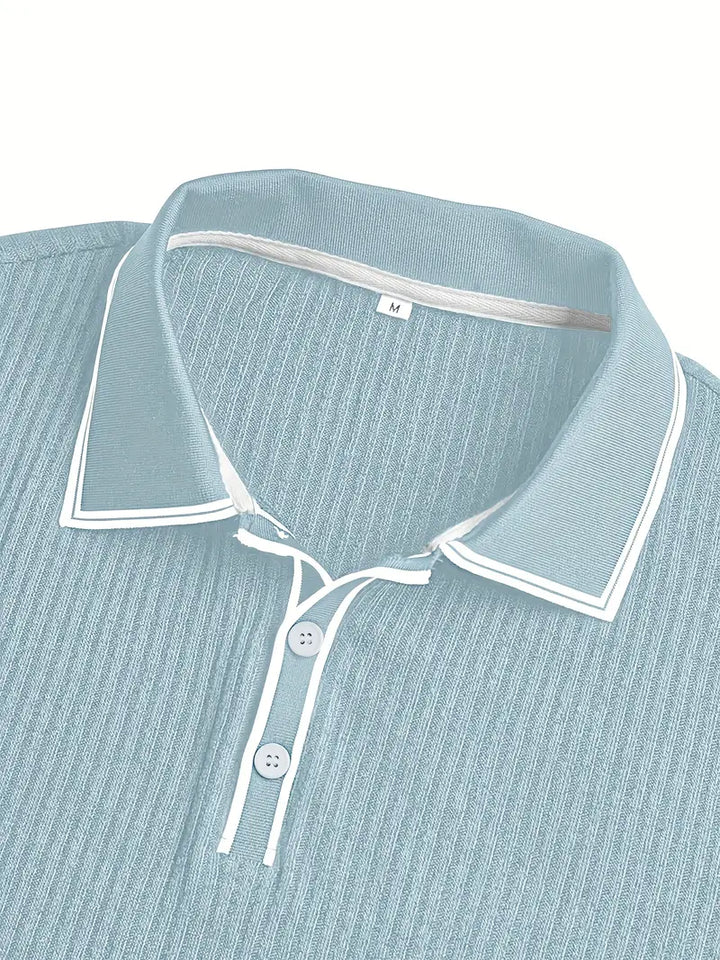 Azel | Polo elegante de manga corta