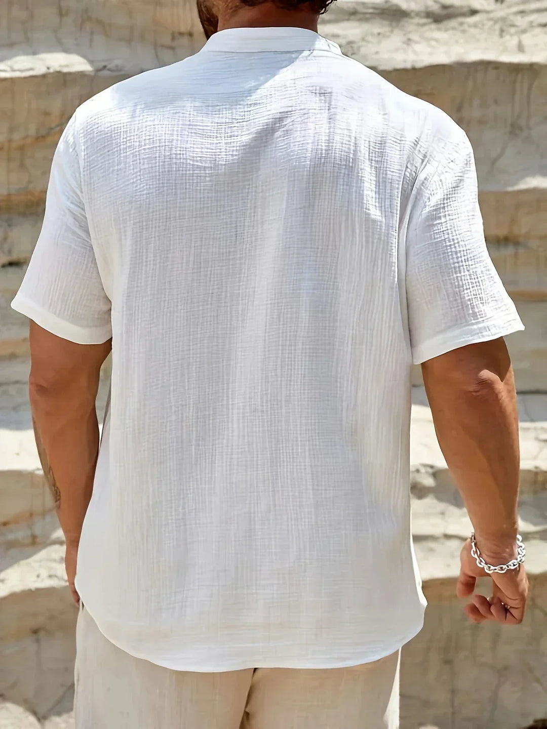 Emilio | Camisa de verano elegante con cuello alto