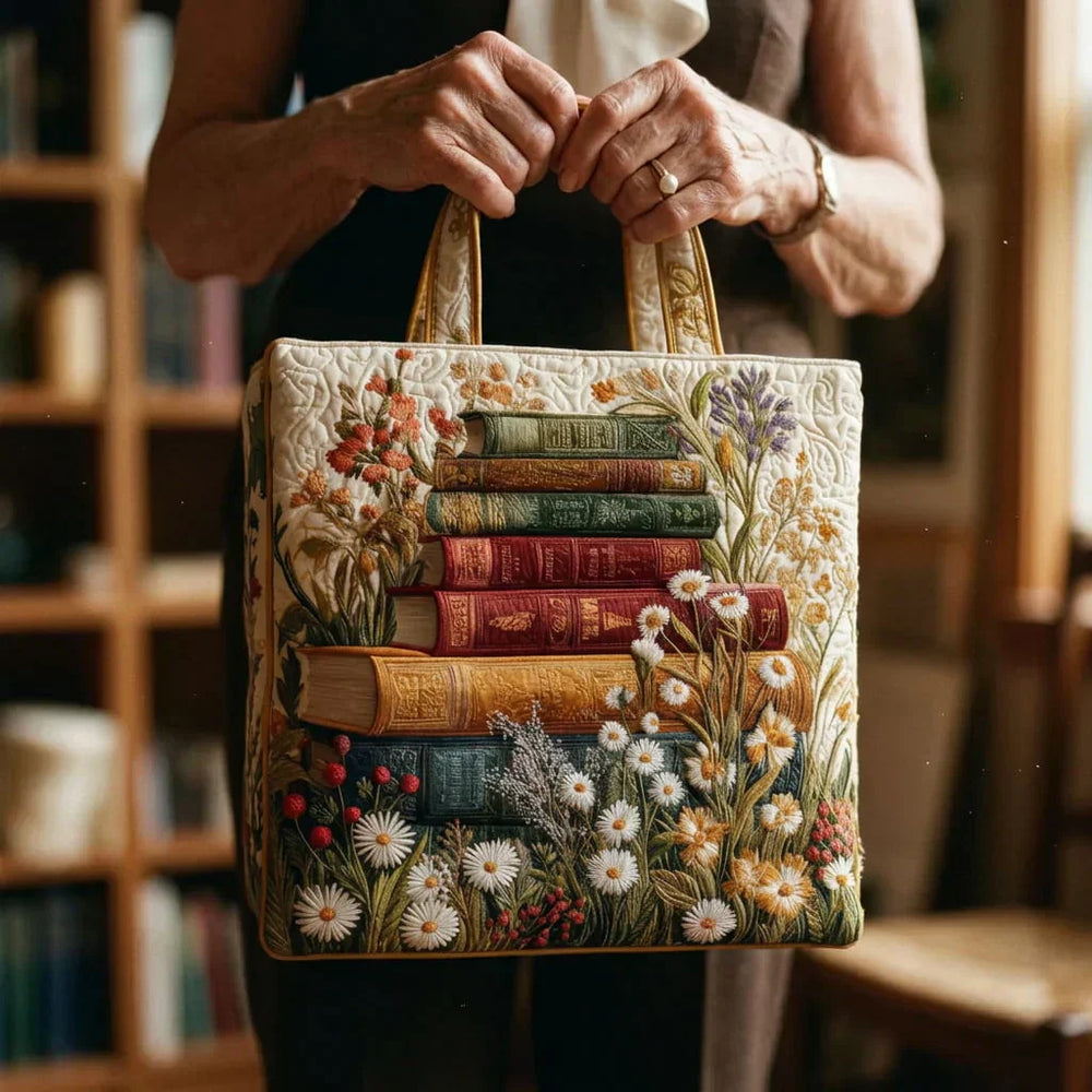 Bolso Acolchado Artesanal - Motivo Floral - Musa de Ibiza