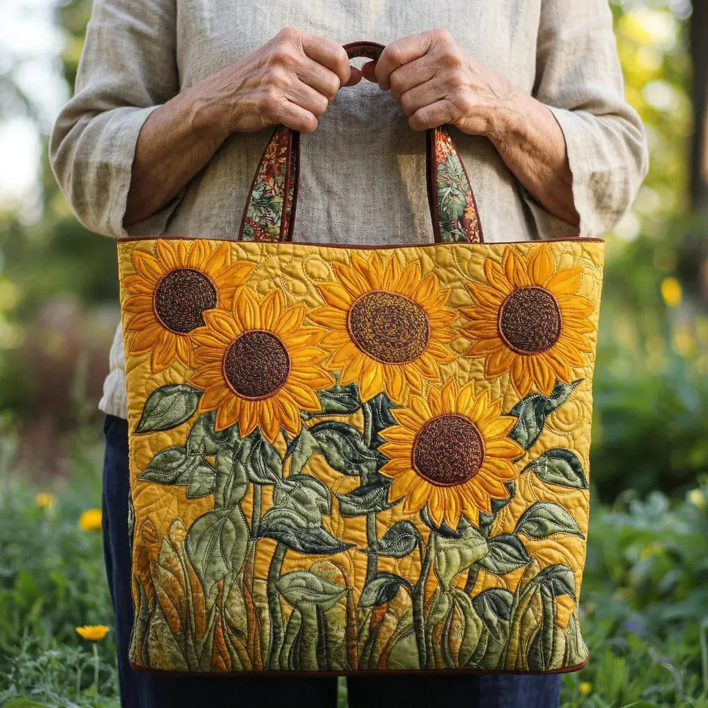 Bolso Acolchado Clásico - Girasoles - Musa de Ibiza