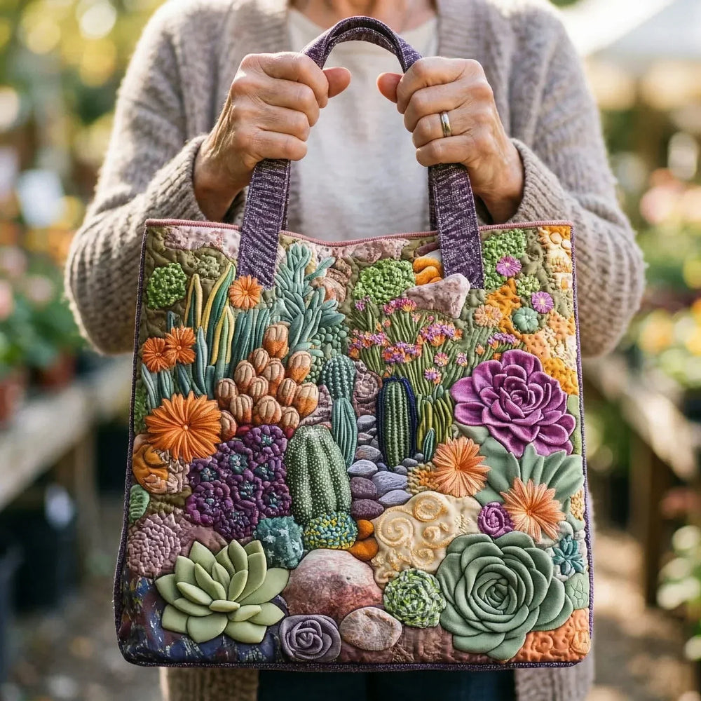 Bolso Artesanal - Jardín de Suculentas - Musa de Ibiza