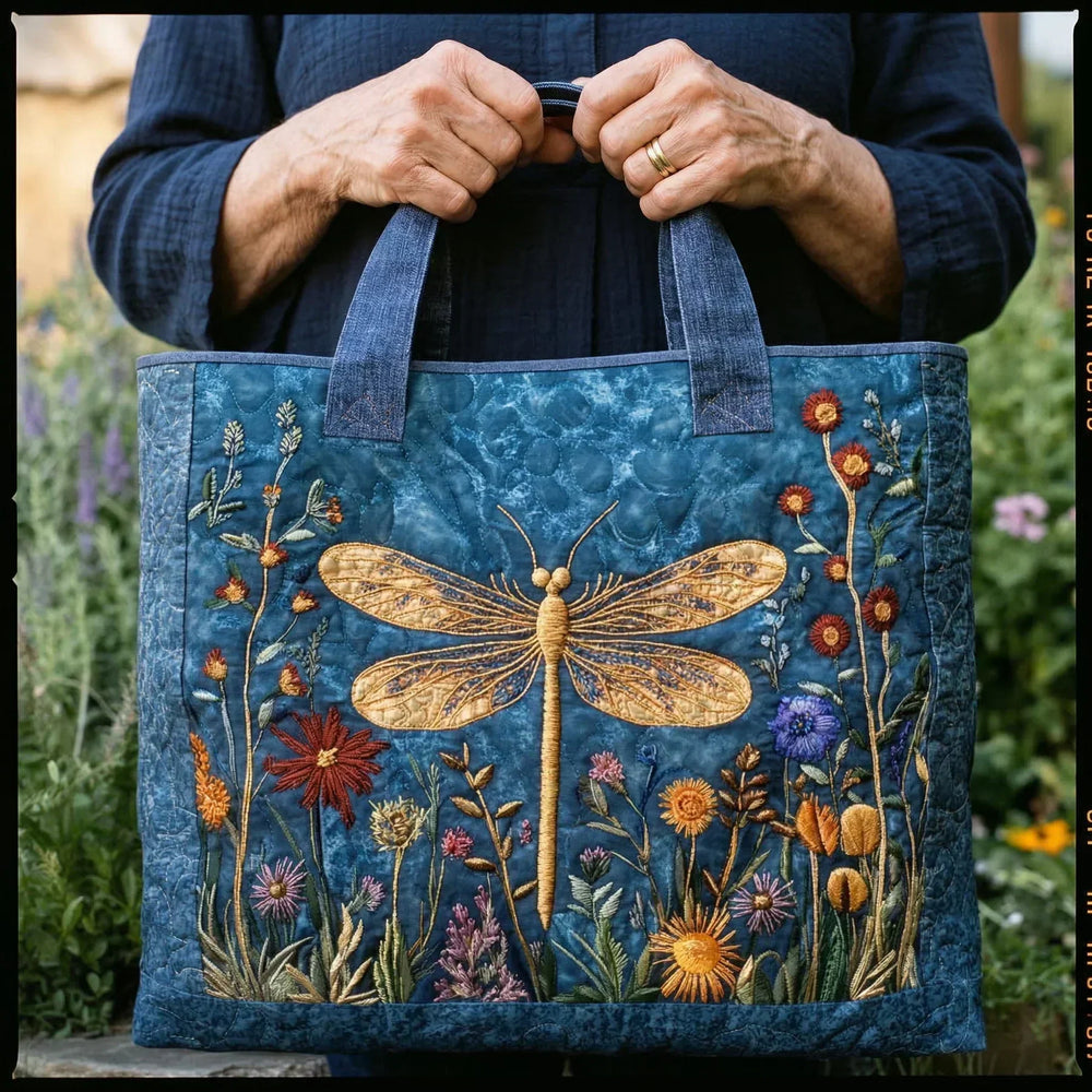 Bolso Acolchado - Libélula Dorada - Musa de Ibiza