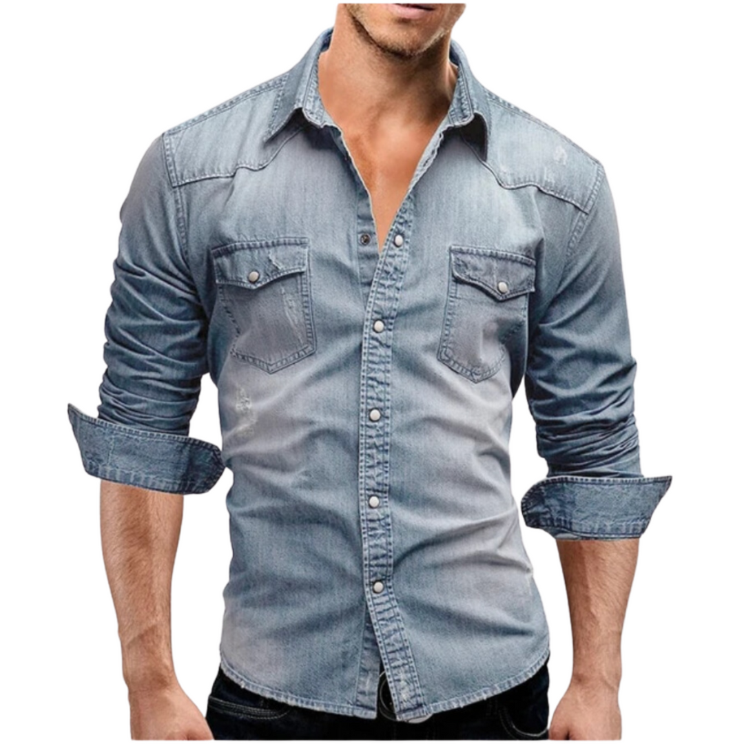 Cristian | Camisa de denim de estilo moderno