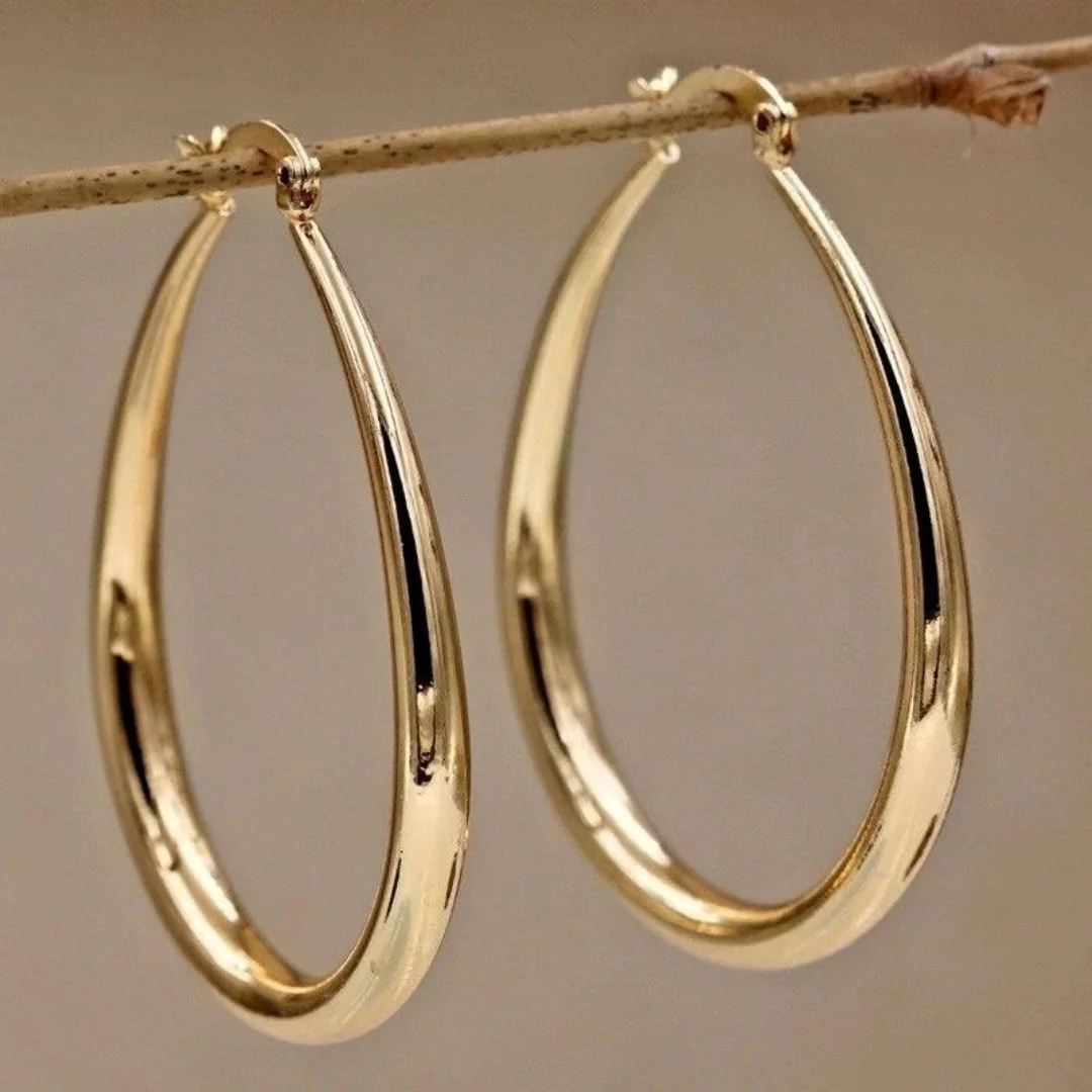 Pendientes Aros Vintage Exclusivos Dorados