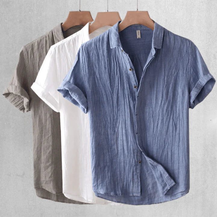 Azel | Camisa elegante de manga corta con botones