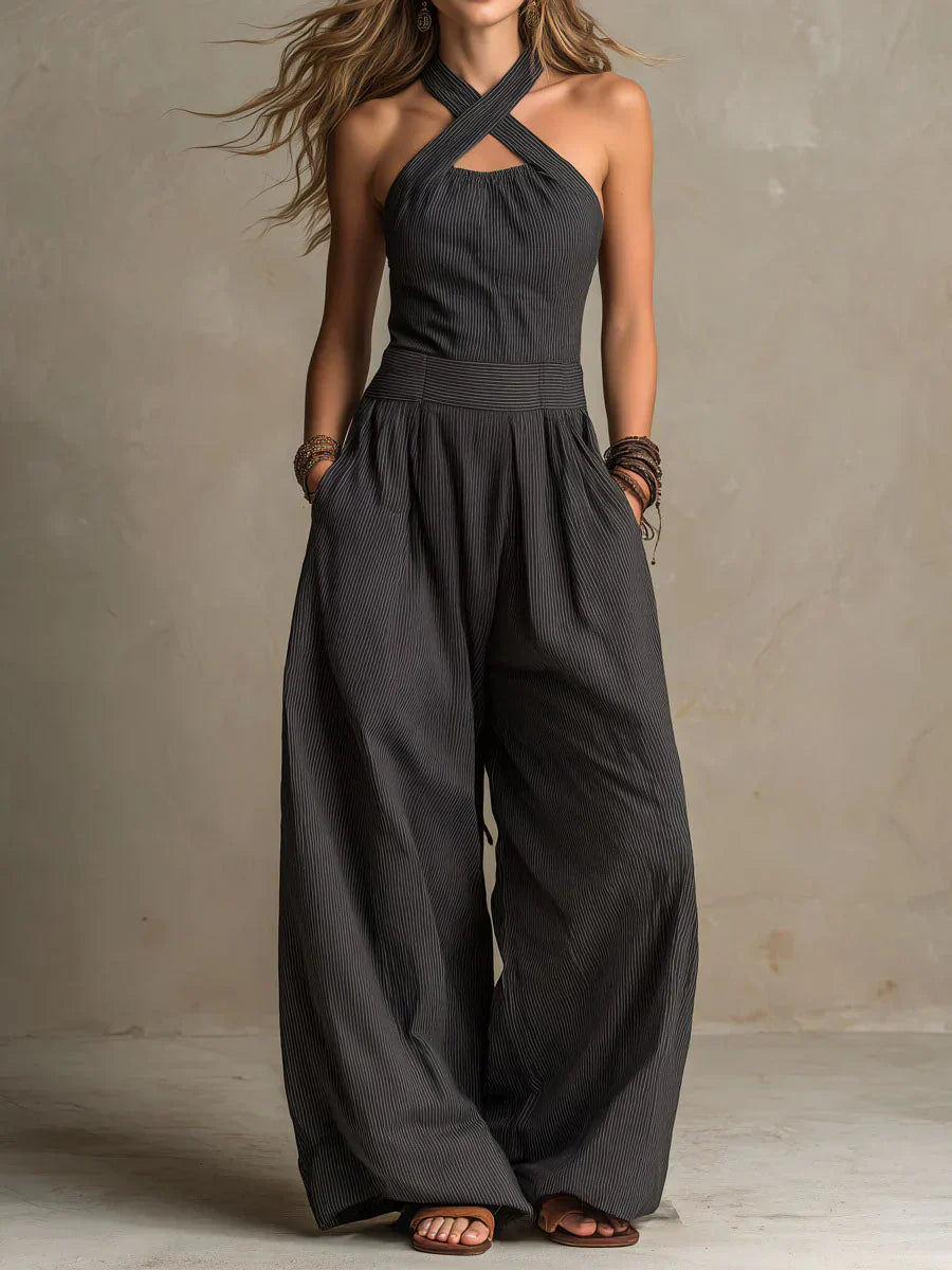 Martina | Mono Elegante con Escote Cruzado