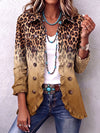 Reyes | Chaqueta Blazer Leopardo Ocre con Volantes